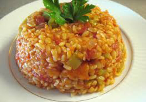 Sebzeli Bulgur Pilavı